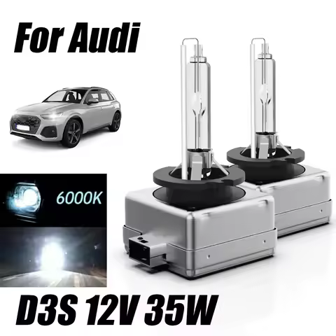 2PCS Xenon HID Replace Headlight D3S Bulbs 6000K 12V 35W Lamps For Audi A1 A3 A4 A5 A6 A7 A8 Q3 Quat
