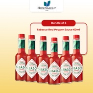 [Bundle of 6] Tabasco Red Pepper Sauce 60ml - Product of USA (Exp: 09/2029)