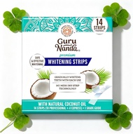 Guru Nanda Premium Whitening Strips แผ่นแปะฟันขาวสูตรพรีเมียม ใช้งานง่าย ปลอดภัย ไม่มีสารพิษ พร้อมน้