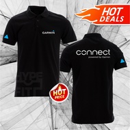 Polo Cotton 220GSM T-Shirt Tee Unisex NEW Garmin Connect powered by Garmin Logo Watch Short Sleeve S