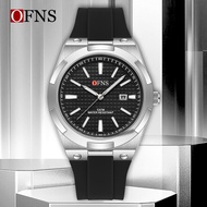 OFNS 8040 New Fashion Men's Quartz Watch Simple Calendar Luminous Waterproof Sports Causal Watches f