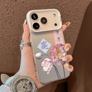 Case Samsung A55 A05s A23 A03 A04s A03 A34 A24 A02s A05 A50s A53 A12 A03s A15 Phone Pink Lotus CYK25