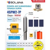 Terbaru Paket Submersible Pump Pompa Celup Tenaga Surya Solana 900Watt + Controller + 3Pcs Panel Sur