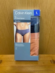 Calvin Klein CK 女內褲三入組（L號）藍+深藍+粉橘