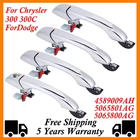 Chrome Exterior Door Handles For 2005-2010 Chrysler 300 300C Dodge Magnum Front Rear Left Right 4589