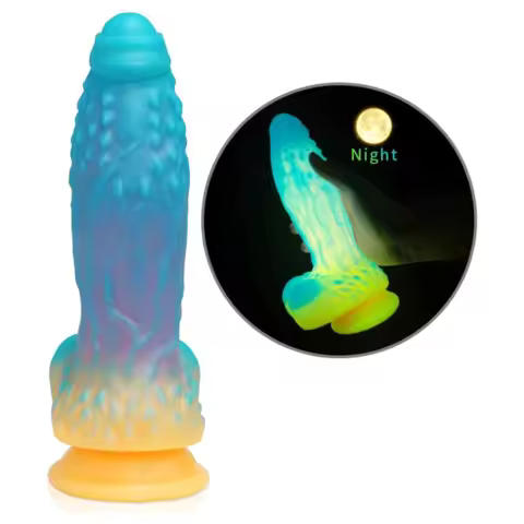 Luminous Fantasy Dildo Silicone Anal Monster Dildo Huge Thick Long Realistic Dragon Dildo Giant Soft