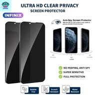 ULTRA CLEAR PRIVACY INFINIX GT30Pro,Note 50X,40X,Hot 60,60i,50i,50,Smart 20 28° Anti-SPY Tempered Gl