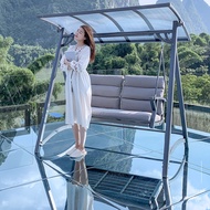 Johome Swing Courtyard Outdoor Hanging Chair Courtyard Swing Villa Double Garden Outdoor Swing Chair