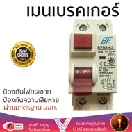 รุ่นขายดี เบรคเกอร์ งานไฟฟ้า BF เมนเบรคเกอร์กันดูด 2 สาย 50 แอมป์ RCBO-63 2P 50A BF  ตัดไฟ ป้องกันไฟ