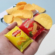 Simulation DIY Potato Chips Toy Resin Food Toy Accessories Children's Play House Handmade Toy Materi