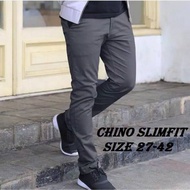 Chino Men Pants Slim fit Long Work Office Relaxing Holiday Guys Gentleman Boy Skinny 27-38