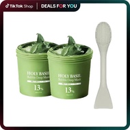 Holy Basil Bubble Deep Mask – Holy Basil & Carbonated Water for Cleansing Pores & Blackheads, Suitab