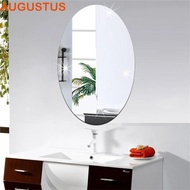 AUGUSTUS Acrylic Mirror Rectangle DIY For Bathroom/Wall 3D Effect Home Decoration Oval Mirror Stickers