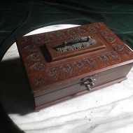 【老時光 OLD-TIME】早期台灣製木製音樂珠寶盒