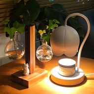 白色香薰蠟燭台燈小夜燈 熔蠟燈 送香薰大豆蠟燭 (只售香港)