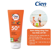 Kem Chống Nắng Cho Trẻ Em Cien Sun Kids Lsf 50+ 100ml