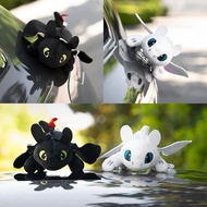 Dragon car accessories, toothless dragon plush toy, perfect for decorating helmets, cars, and roof s