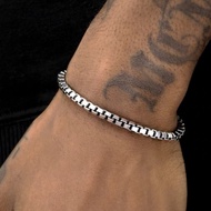ITALY MODEL MEN'S STAINLESS STEEL TITANIUM BRACELET