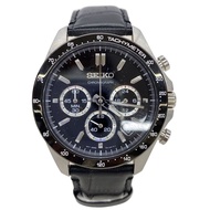 SEIKO Men's Watch Quartz Analog BLK SLV 8T63-00D0 Direct from Japan Secondhand