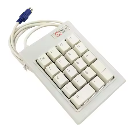 18 Keys PS/2 ESC Key Wired Mechanical Password Finance Number Numberic Keypad Keyboard F1 F2 F3 F4 D