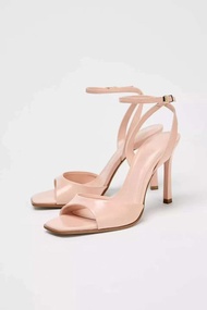 ZARAˉ Womens Shoes 2025 Summer New Lycra High Heel Thin Heel Womens Shoes Fish Mouth Strap High Heel
