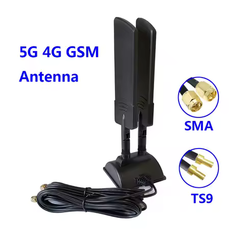 5G 4G GSM Antenna Omni Directional 42dbi Wide Range SMA/TS9 for Sprint T-Mobile,Modem Extender Wirel
