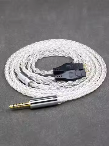 8 Core 99% 7n Pure Silver Palladium Earphone Cable For Sennheiser HD580 HD600 HD650 HDxxx HD660S HD5