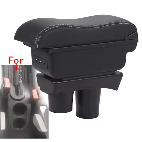 For Citroen C2 Armrest Box For Citroen C3 C2 Car Armrest Storage Box Cup Holder Modification Accesso