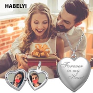 HABELYI Necklace Friend Forever and Always Forever in my Heart Men Women Fashion Lover Pendant