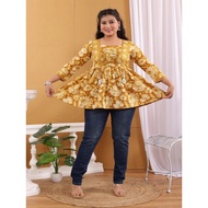 Yellow Mustard Kurti Tops Indian Women Kurti Kurta UD45517APTP