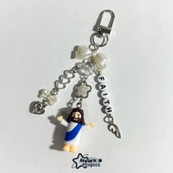 GANTUNGAN FAITH MINIATURE JESUS KEYCHAIN SPIRITUAL ACCESSORIES BY ISVARA PROJECT