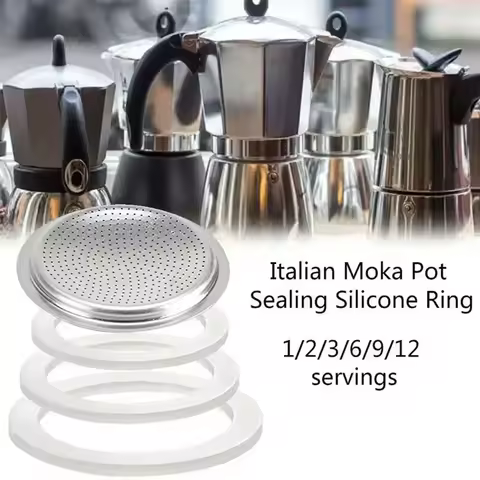 Replacement Gasket Seal For Coffee Espresso Moka Stove Pot Top Silicone Rubber Coffee Rubber Ring Fo