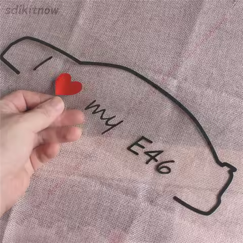 I love my car Decal Sticker Styling Door Window Decoration Accessories For BMW E28 E30 E34 E36 E37 E