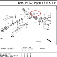 SH ITALY WATER PUMP BELL SIM - GENUINE HONDA ZIN PRODUCT - 91301KV7671