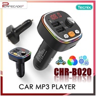TECNIX CHR-B020 Car Stereo Receiver Bluetooth 5.0 Dual USB RGB (BLACK)