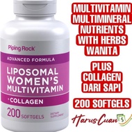 Piping Rock Liposomal Women's Multivitamin Collagen 200 Softgel Wanita