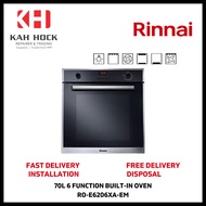 RINNAI RO-E6206XA-EM 70L 6 FUNCTIONS BUILT-IN OVEN EXTRA LARGE CAPACITY - 1 YEAR MANUFACTURER WARRANTY + FREE DELIVERY