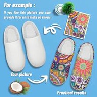 Customized 3D Printed Photo Plush Slippers, Cute Personalized Warm And Comfortable Indoor Home Slipp
