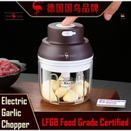 xxSSGP Electric Garlic Chopper Press Auto Mincer Ginger Chili Spices Veggies Food Crusher USB (Pemot