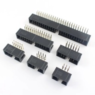 10pcs 2.54mm Pitch DC3 Male Connector 6 8 10 12 14 16 18 20 24 26 30 34 40 50 Pin Right Angle Box He