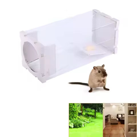 Humane Rat Trap Cage Live Animal Pest Rodent Mice Mouse Control Bait Catch
