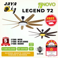 [FREE GIFT] REGAIR INOVO LEGEND LED 72" Kipas Siling Ceiling Fan 9 Blades With Remote Control Legend