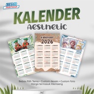 AESTHETIC WALL CALENDAR 2026 HANGING WALL CALENDAR CUSTOM PHOTO CALENDAR