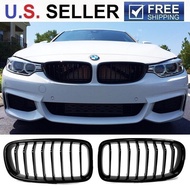 For 2014-2020 BMW F32 F33 F36 Gloss Black Front Hood Bumper Kidney Grille Grill