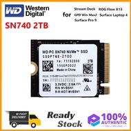 WD PC SN740 2TB M.2 NVMe 2230 PCIe 4.0x4 SSD for Steam Deck / Surface Pro 9 / ROG Flow X13 / GPD Win Max2 / Surface Laptop 4