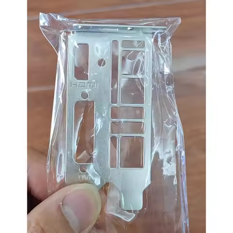 IO I/O Shield Back Plate for MSI GTX 1650 4GT LP OC Half High DVI + HDMI Baffle Plate Bezel