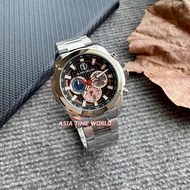 [Original] Alain Delon AD476-1332C Chronograph Men's Watch with Black Color Double Layer Dial and Si