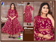 Long Kurti Dress Kurti Panjang Muslim Bollywood Sinple Tops Office Wear Traditional Indian Modern Ga
