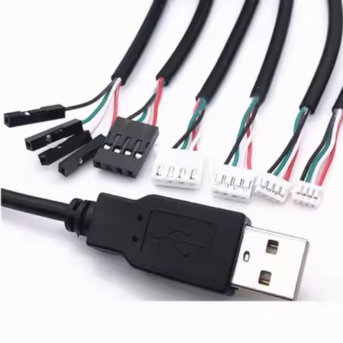 1PCS USB to 1.25/PH2.0/XH2.54-4P DuPont Adapter Extension Cable Touch Screen Cable USB Terminal Data