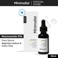 Minimalist 10% Niacinamide Face Serum For Acne, Blemishes & Oil Control | Skin Clarifying Serum For 